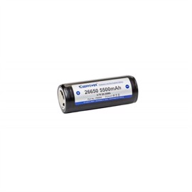 Keeppower 26650 3,6 volt Li-Ion batteri 5500 mAh med sikkerhedskredsløb
